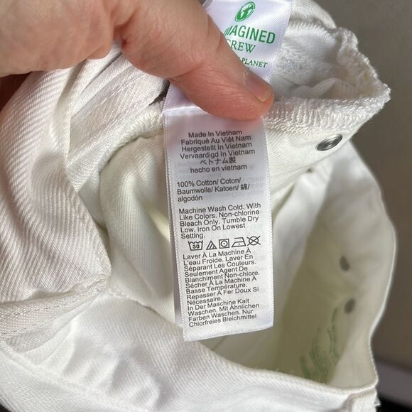 J Crew High-rise superwide-leg jean in white Womens Size 24 - Picture 11 of 12